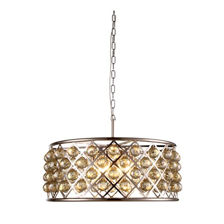 1214 Madison Collection Pendant Lamp D:25In H:10.5In Lt:6 Polished Nic